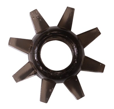 Чёрное эрекционное кольцо Rings Cogweel - фото, цены