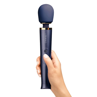 Cиний вибратор Le Wand Petite Rechargeable Vibrating Massager - 25 см. - фото, цены