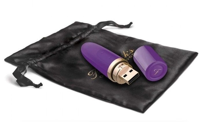 Фиолетовый перезаряжаемый вибростимулятор Lipstick Vibe - фото, цены