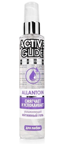 Увлажняющий интимный гель Active Glide Allantoin - 100 гр. - фото, цены