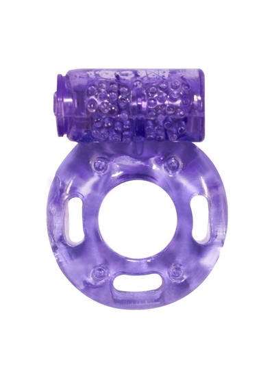 Фиолетовое эрекционное кольцо с вибрацией Rings Axle-pin - фото, цены