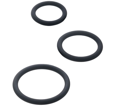 Набор из 3 чёрных эрекционных колец - фото, цены