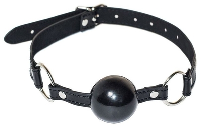 Черный гладкий кляп-шарик Crave - фото, цены