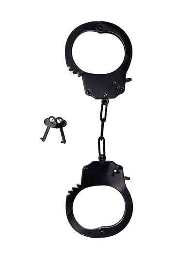 Черные стальные наручники - фото, цены