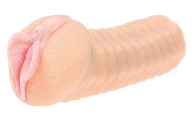 Телесный реалистичный мастурбатор-вагина Elegance.006 с двойным слоем материала - фото, цены