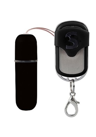 Черная вибропуля Remote Vibrating Bullet с пультом ду - фото, цены