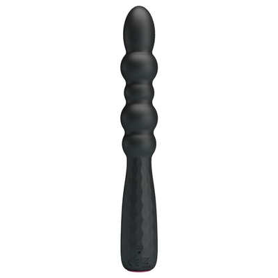 Черный гнущийся вибратор Monroe - 18,5 см. - фото, цены