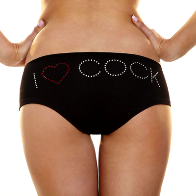 Трусики-слип с надписью I Love Cock - фото, цены