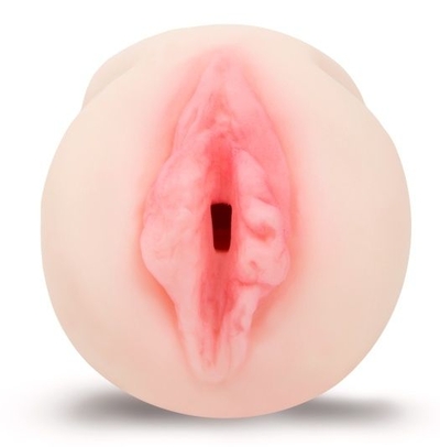 Телесный реалистичный мастурбатор-вагина с розовыми губками - фото, цены
