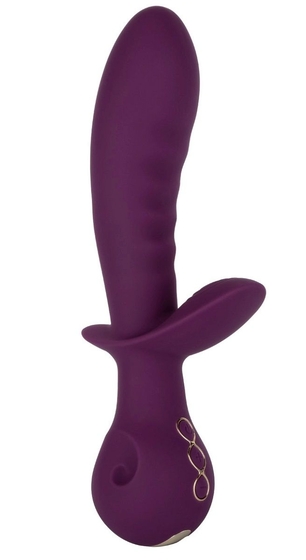 Фиолетовый универсальный вибратор Lover - 22,25 см. - фото, цены