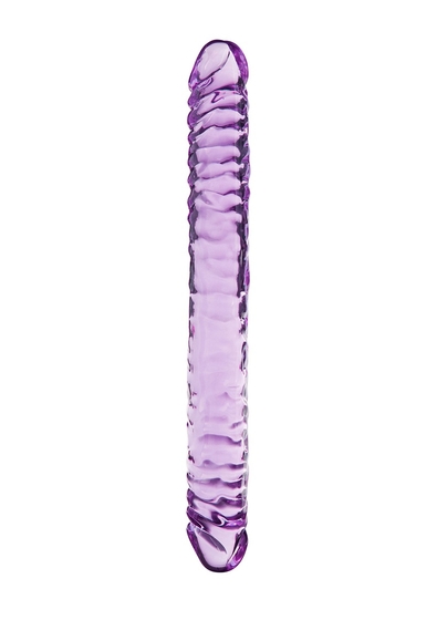 Фиолетовый двухголовый фаллоимитатор Twice As Nice - 29 см. - фото, цены