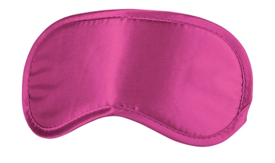 Розовая плотная маска для сна и любовных игр - фото, цены