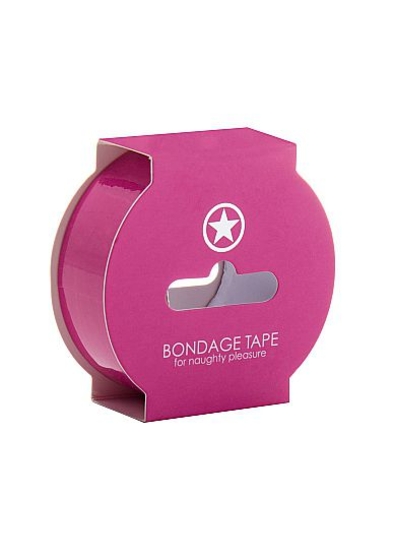 Розовая лента Non Sticky Bondage Tape - 17,5 м. - фото, цены