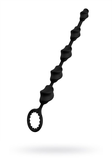 Чёрная анальная цепочка S-hande Lala - 23,1 см. - фото, цены