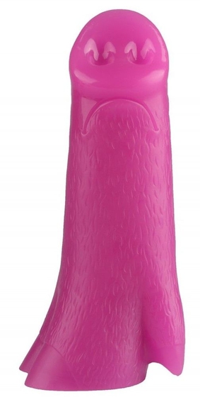 Розовая анальная втулка в виде поросячьего пятачка - 23 см. - фото, цены