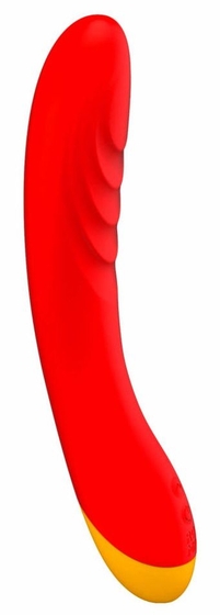 Красный изогнутый вибромассажер Romp Hype G-Spot - 21 см. - фото, цены