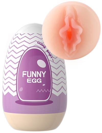 Мастурбатор-вагина Funny Egg в форме яйца - фото, цены