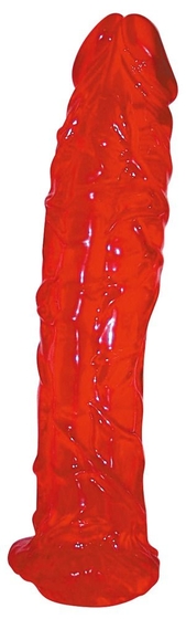 Массивный красный фаллоимитатор Colourado - 22 см. - фото, цены