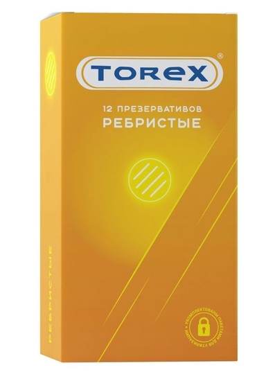 Текстурированные презервативы Torex Ребристые - 12 шт. - фото, цены