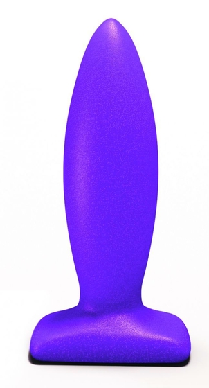 Фиолетовый анальный стимулятор Streamline Plug - 10 см. - фото, цены