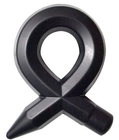Чёрное силиконовое эрекционное кольцо Rings Liquid Silicone - фото, цены