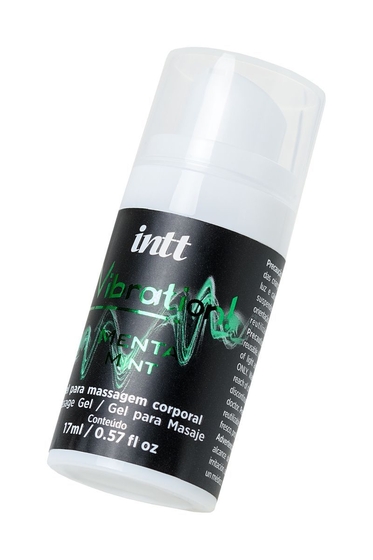 Жидкий массажный гель Vibration Mint с ароматом мяты и эффектом вибрации - 17 мл. - фото, цены