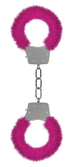 Розовые пушистые наручники Ouch! Pink - фото, цены