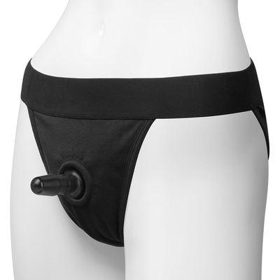 Трусики с плугом Vac-U-Lock Panty Harness with Plug Full Back - S/m - фото, цены