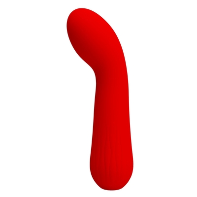 Красный гнущийся вибратор Faun - 15 см. - фото, цены