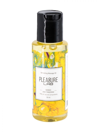 Массажное масло Pleasure Lab Refreshing с ароматом манго и мандарина - 50 мл. - фото, цены