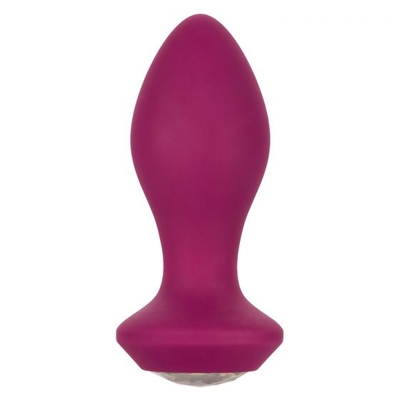 Фиолетовая анальная вибропробка с кристаллом Vibrating Crystal Probe - 10,75 см. - фото, цены