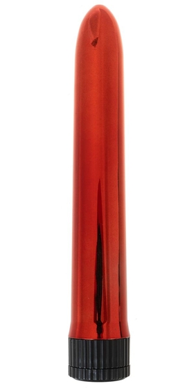 Красный классический вибратор - 18 см. - фото, цены