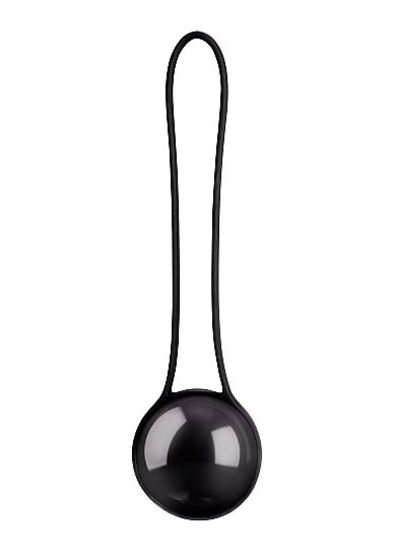 Черный вагинальный шарик Pleasure Ball Deluxe - фото, цены