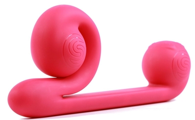 Уникальный розовый вибромассажер-улитка для двойной стимуляции Snail Vibe - фото, цены