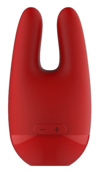 Красный клиторальный стимулятор Hebe - 10,6 см. - фото, цены