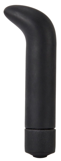 Чёрный вибратор The Gee - 10,5 см. - фото, цены