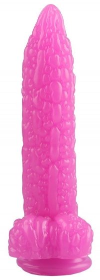 Розовый фантазийный фаллоимитатор Дикая кукуруза - 21 см. - фото, цены