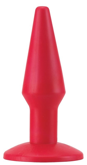 Красная анальная втулка-конус - 12 см. - фото, цены