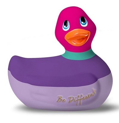 Фиолетово-розовый вибратор-уточка I Rub My Duckie 2.0 Colors - фото, цены
