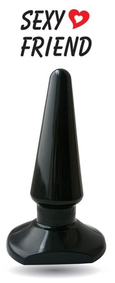 Чёрная анальная пробка Anal Stimulator - 7,7 см. - фото, цены