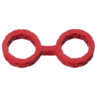 Красные силиконовые наручники Style Bondage Silicone Cuffs Small - фото, цены
