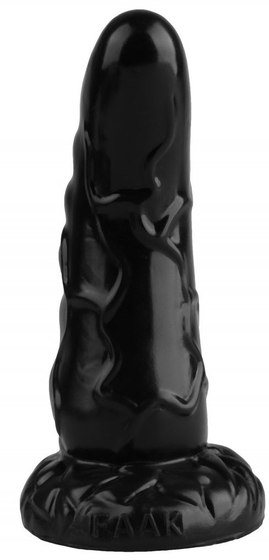 Черная анальная втулка с венками - 18 см. - фото, цены