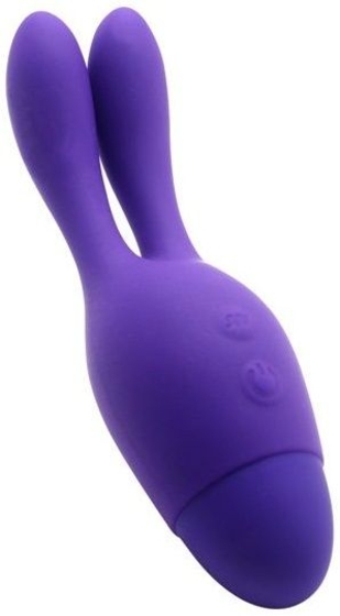 Фиолетовый вибратор Indulgence Dream Bunny - 15 см. - фото, цены