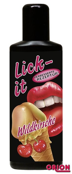 Съедобная смазка Lick It со вкусом вишни - 100 мл. - фото, цены