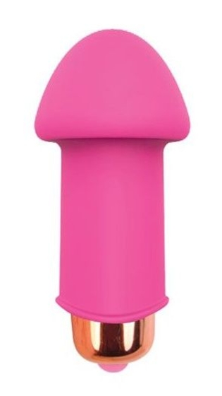 Розовый силиконовый вибромассажер Sweet Toys - 5 см. - фото, цены