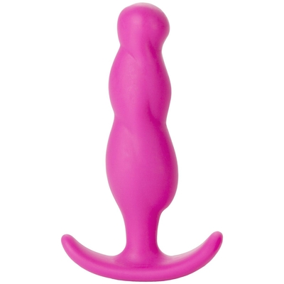 Розовая анальная пробка Mood Naughty 3 3 Silicone для ношения - 7,6 см. - фото, цены