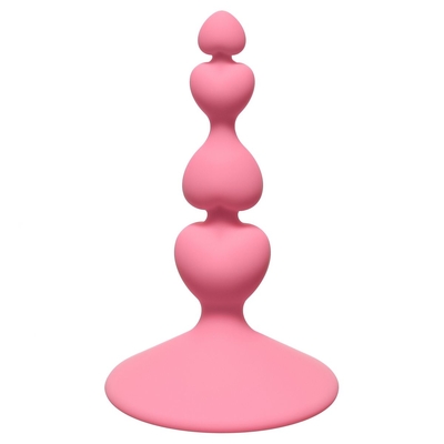 Розовая анальная пробка Sweetheart Plug Pink - 10 см. - фото, цены