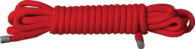 Красная нейлоновая веревка для бондажа Japanese rope - 10 м. - фото, цены