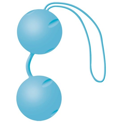 Голубые матовые вагинальные шарики Joyballs - фото, цены