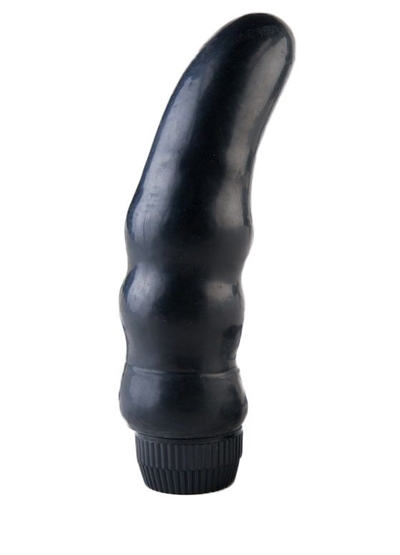 Чёрный анальный вибромассажер с расширением Curve - 15,7 см. - фото, цены